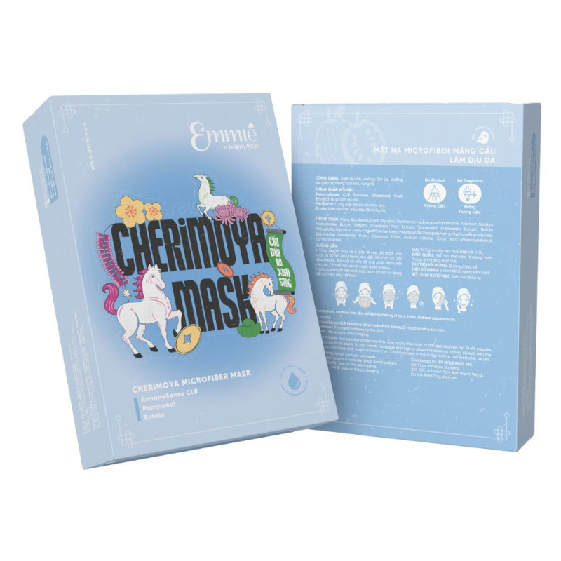 Emmié Cherimoya Microfiber Mask – Lunar New Year 2026 Edition